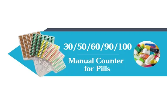 30/50/60/90/100 Pieces Plastic Manual Tablet Counting Plate 