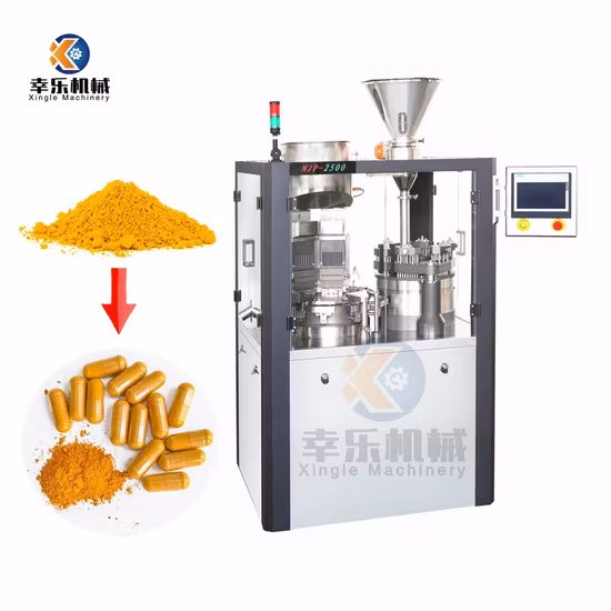 Factory Supply High Precision Fully Automatic Vitamin Pellet Powder Pill Capsule Filler Hard Gelatin Capsule Filling Machine for Pharmacy 