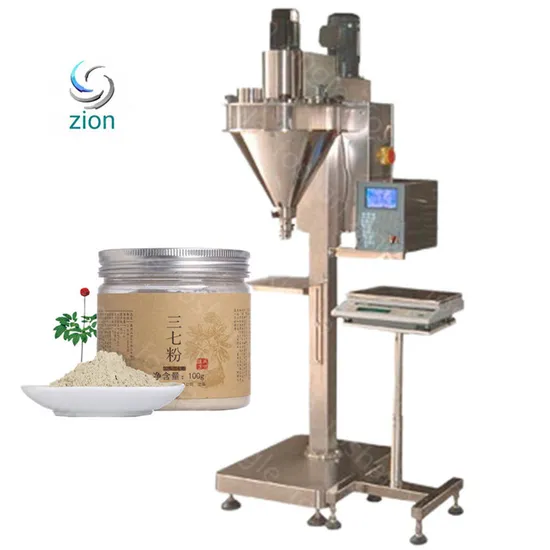 Chemical Flour Spice Coffee Milk Powder Packaging Weighing Semi Automatic Small Powder Bottle Packing Filling Machine 