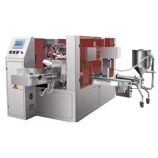 Factory Price Automatic Spout Pouch Rotary Packing Machine for Dye Hair Hotel Shampoo Conditioner 