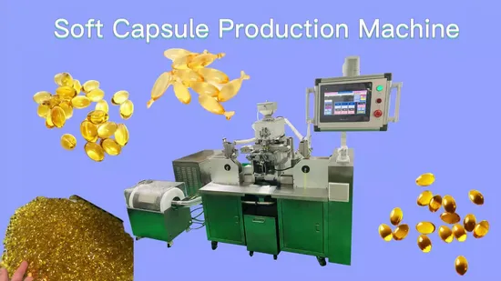Fully Automatic Production Line Soft Gelatin Encapsulation Capsule Filling Machine 